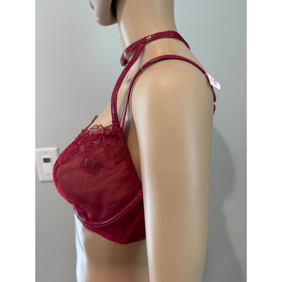 Victoria's Secret VERY SEXY Unlined Floral Embroidered Demi Bra NWT, 34DD - Picture 10 of 16
